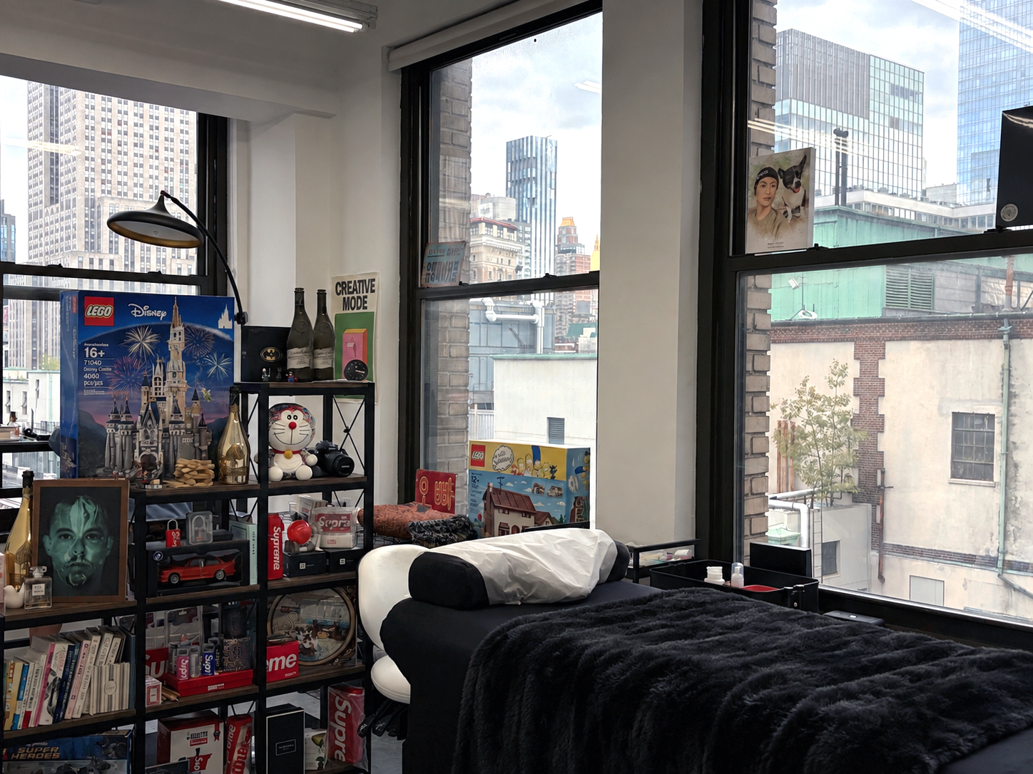 TRENDEAN treatment room with a Midtown skyline view